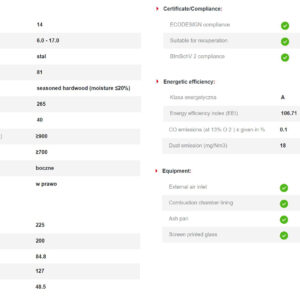 Alternative view of KRATKI LUCY/14/P/BS ΔΕΞΙΑ ΓΩΝΙΑ ΑΝΟΙΓΟΜΕΝΟ 14KW (100-150M2) ΕΝΕΡΓΕΙΑΚΟ ΤΖΑΚΙ ΑΕΡΟΘΕΡΜΟ ΜΕ ΛΕΥΚΑ ΚΕΡΑΜΙΚΑ TERMOTEC