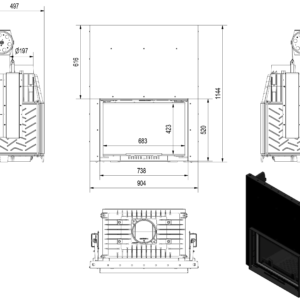 Alternative view of KRATKI OLIWIA/G ΣΥΡΟΜΕΝΟ ECODESIGN 16KW (150-180M2) ΕΝΕΡΓΕΙΑΚΟ ΤΖΑΚΙ ΑΕΡΟΘΕΡΜΟ ΜΑΝΤΕΜΕΝΙΟ