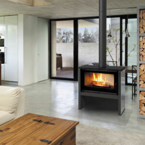 Alternative view of KRATKI JUNO/12/B 12KW (100-150Μ2)  ΕΝΕΡΓΕΙΑΚΗ ΕΣΤΙΑ ΑΕΡΟΘΕΡΜΗ ΜΕ ΜΕΤΑΛΛΙΚΗ ΒΑΣΗ