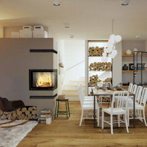 Alternative view of KRATKI VNP/610/430/BLACK (A+) ΔΕΞΙΑ ΓΩΝΙΑ ΣΥΡΟΜΕΝΟ 9KW (90-115M2) ΕΝΕΡΓΕΙΑΚΟ ΤΖΑΚΙ ΑΕΡΟΘΕΡΜΟ ΜΕ ΜΑΥΡΑ ΚΕΡΑΜΙΚΑ TERMOTEC