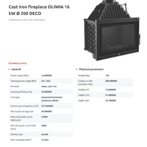 Alternative view of KRATKI OLIWIA/DECO ΑΝΟΙΓΟΜΕΝΟ ECODESIGN 16KW (150-180Μ2) ΕΝΕΡΓΕΙΑΚΟ ΤΖΑΚΙ ΑΕΡΟΘΕΡΜΟ ΜΑΝΤΕΜΕΝΙΟ