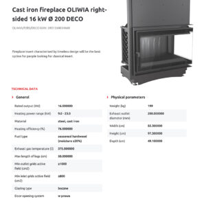 Alternative view of KRATKI OLIWIA/P/BS/DECO ΔΕΞΙΑ ΓΩΝΙΑ ΑΝΟΙΓΟΜΕΝΟ ECODESIGN 16KW (150-180M2) ΕΝΕΡΓΕΙΑΚΟ ΤΖΑΚΙ ΑΕΡΟΘΕΡΜΟ ΜΑΝΤΕΜΕΝΙΟ