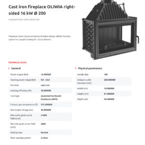 Alternative view of KRATKI OLIWIA/P ΔΕΞΙΑ ΓΩΝΙΑ ΑΝΟΙΓΟΜΕΝΟ ECODESIGN 16KW (150-180M2) ΕΝΕΡΓΕΙΑΚΟ ΤΖΑΚΙ ΑΕΡΟΘΕΡΜΟ ΜΑΝΤΕΜΕΝΙΟ