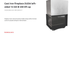 Alternative view of KRATKI ZUZIA/L/BS/G ΔΕΞΙΑ ΓΩΝΙΑ ΣΥΡΟΜΕΝΟ ECODESIGN 15KW (140-160M2) ΕΝΕΡΓΕΙΑΚΟ ΤΖΑΚΙ ΑΕΡΟΘΕΡΜΟ ΜΑΝΤΕΜΕΝΙΟ