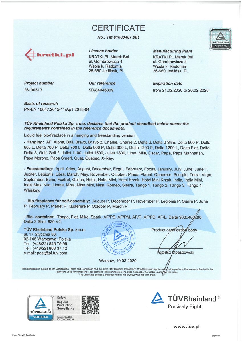 KRATKI ECHO/TRAPEZ/70/TUV ΕΣΤΙΑ ΒΙΟΑΙΘΑΝΟΛΗΣ ΜΕ ΠΙΣΤΟΠΟΙΗΣΗ TUV (0,5lt) - Image 3