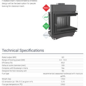 Alternative view of KRATKI MAJA/P/BS/DECO ΔΕΞΙΑ ΓΩΝΙΑ 8KW / 90-120m2 ΕΝΕΡΓΕΙΑΚΟ ΤΖΑΚΙ ΑΕΡΟΘΕΡΜΟ ΜΑΝΤΕΜΕΝΙΟ ΜΕ ΑΝΟΙΓΟΜΕΝΗ ΠΟΡΤΑ