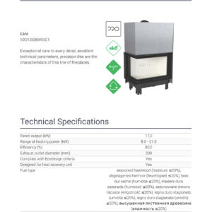 Alternative view of KRATKI MBA/L/BS/G ΑΡΙΣΤΕΡΗ ΓΩΝΙΑ ΣΥΡΟΜΕΝΟ 17KW (160-200M2) ΕΝΕΡΓΕΙΑΚΟ ΤΖΑΚΙ ΑΕΡΟΘΕΡΜΟ ΜΕ ΛΕΥΚΑ ΚΕΡΑΜΙΚΑ TERMOTEC