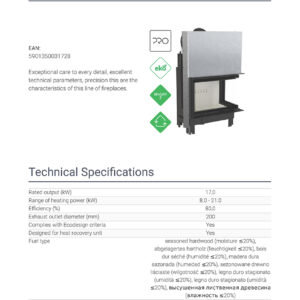 Alternative view of KRATKI MBA/P/BS/G ΔΕΞΙΑ ΓΩΝΙΑ ΣΥΡΟΜΕΝΟ 17KW (160-200M2) ΕΝΕΡΓΕΙΑΚΟ ΤΖΑΚΙ ΑΕΡΟΘΕΡΜΟ ΜΕ ΛΕΥΚΑ ΚΕΡΑΜΙΚΑ TERMOTEC