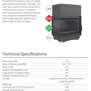 Alternative view of KRATKI ZUZIA/ECO/L/BS/DECO ΑΡΙΣΤΕΡΗ ΓΩΝΙΑ 12KW / 120-160m2 ΕΝΕΡΓΕΙΑΚΟ ΤΖΑΚΙ ΜΑΝΤΕΜΕΝΙΟ ΑΕΡΟΘΕΡΜΟ ΜΕ ΑΝΟΙΓΟΜΕΝΗ ΠΟΡΤΑ