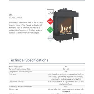 Alternative view of KRATKI LEO/LP/76/62/G20 ΤΡΙΩΝ ΟΨΕΩΝ 8,6KW (55-90M2) ΕΝΕΡΓΕΙΑΚΟ ΤΖΑΚΙ ΑΕΡΟΘΕΡΜΟ ΦΥΣΙΚΟΥ ΑΕΡΙΟΥ