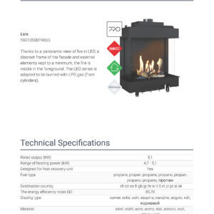 Alternative view of KRATKI LEO/LP/76/62/G31/37MBAR ΤΡΙΩΝ ΟΨΕΩΝ 8,6KW (55-90M2) ΕΝΕΡΓΕΙΑΚΟ ΤΖΑΚΙ ΓΚΑΖΙΟΥ