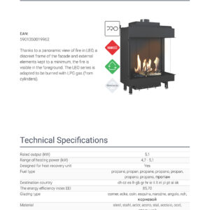 Alternative view of KRATKI LEO/P/76/62/G31/37MBAR ΔΕΞΙΑ ΓΩΝΙΑ 8,6KW (55-90M2) ΕΝΕΡΓΕΙΑΚΟ ΤΖΑΚΙ ΓΚΑΖΙΟΥ