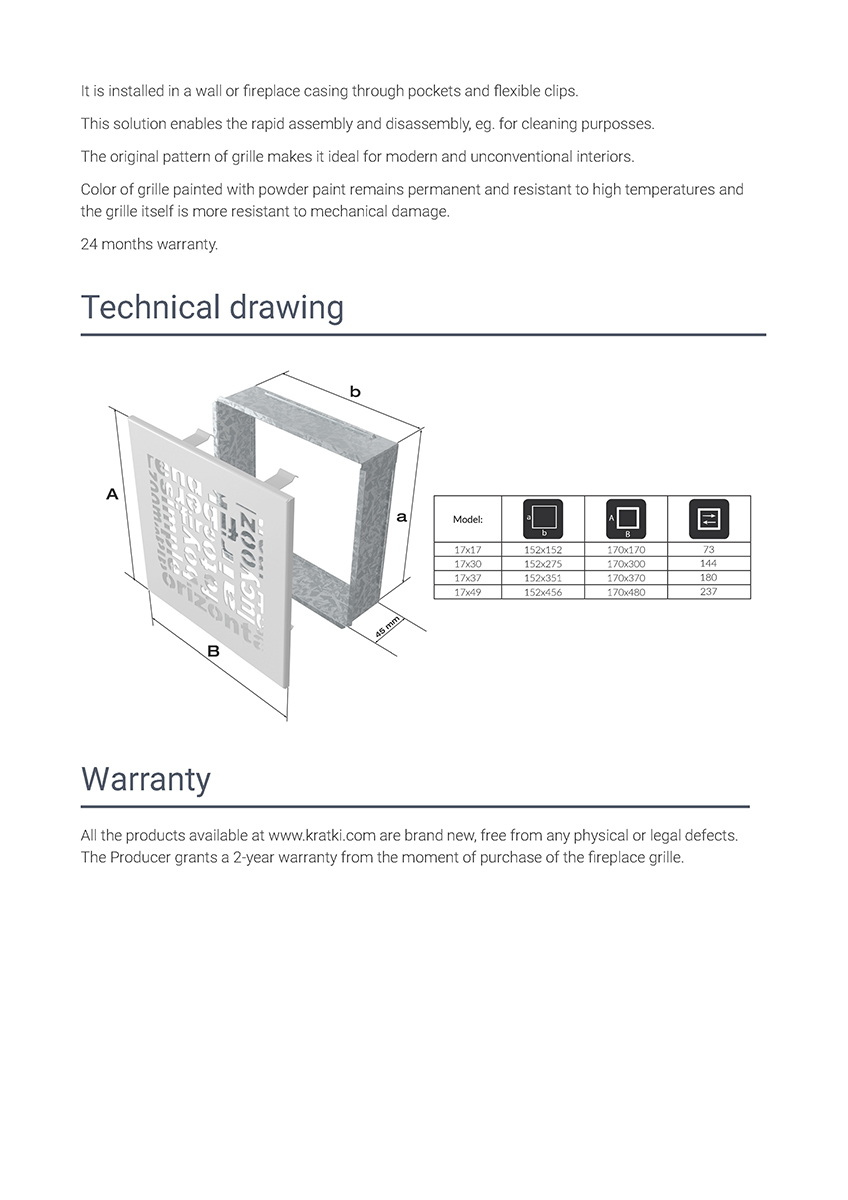 KRATKI ΠΕΡΣΙΔΑ 17ABC/GR (17X17CM) ΓΡΑΝΙΤΗΣ - Image 3