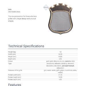 Alternative view of KRATKI HERBK ΔΙΑΚΟΣΜΗΤΙΚΗ ΠΕΡΣΙΔΑ ΣΕ ΧΡΩΜΑ ΧΡΥΣΟ