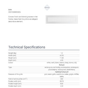 Alternative view of KRATKI ΠΕΡΣΙΔΑ 42OB 11X42CM ΛΕΥΚΗ