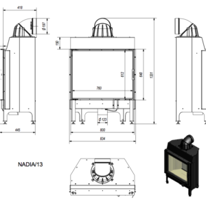 Alternative view of KRATKI NADIA/13 ΑΝΟΙΓΟΜΕΝΟ ECODESIGN 13KW (100-140Μ2) ΕΝΕΡΓΕΙΑΚΟ ΤΖΑΚΙ ΑΕΡΟΘΕΡΜΟ ΜΕ ΛΕΥΚΑ ΚΕΡΑΜΙΚΑ TERMOTEC