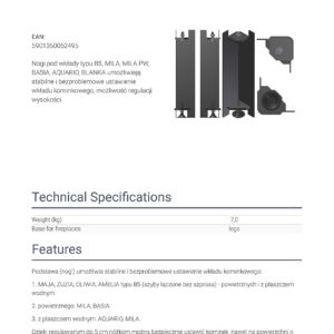 Alternative view of ΒΑΣΗ ΕΣΤΙΑΣ PODSTAWA/BS/M/B MILA BASIA AQUARIO
