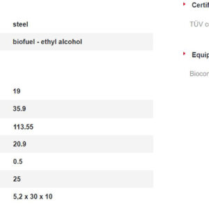 Alternative view of KRATKI ROMEO/BIALY/TUV ΕΣΤΙΑ ΒΙΟΑΙΘΑΝΟΛΗΣ ΜΕ ΠΙΣΤΟΠΟΙΗΣΗ TUV
