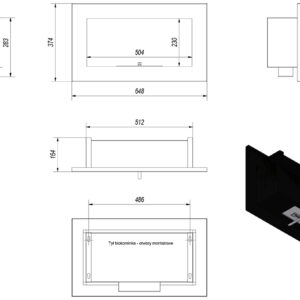 Alternative view of KRATKI GOLF/BLACK/VERTICAL/TUV ΕΠΙΤΟΙΧΙΑ ΕΣΤΙΑ ΒΙΟΑΙΘΑΝΟΛΗΣ