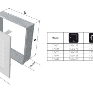 Alternative view of KRATKI ΠΕΡΣΙΔΑ 70SZ/FRESH 17X70CM INOX