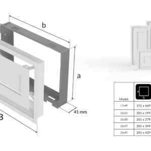 Alternative view of KRATKI ΠΕΡΣΙΔΑ 22/37B/WIND 22X37CM ΛΕΥΚΗ