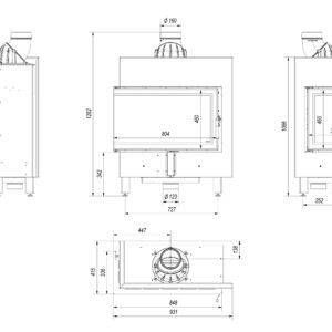 Alternative view of KRATKI LUCY/14/SLIM/L/BS/BLACK ΑΡΙΣΤΕΡΗ ΓΩΝΙΑ (A+) ECODESIGN 10KW (80-100M2) ΕΝΕΡΓΕΙΑΚΟ ΤΖΑΚΙ ΑΕΡΟΘΕΡΜΟ ΜΕ ΑΝΟΙΓΟΜΕΝΗ ΠΟΡΤΑ ΚΑΙ ΜΑΥΡΑ ΚΕΡΑΜΙΚΑ TERMOTEC