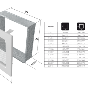 Alternative view of KRATKI ΠΕΡΣΙΔΑ 22GX ΑΝΟΙΓΟΜΕΝΗ 22X22CM ΓΡΑΦΙΤΗΣ
