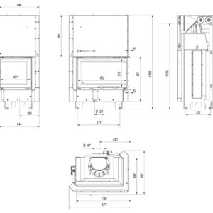 Alternative view of KRATKI MBM/P/BS/G/BLACK ΔΕΞΙΑ ΓΩΝΙΑ ΣΥΡΟΜΕΝΟ 10KW (110-140M2) ΕΝΕΡΓΕΙΑΚΟ ΤΖΑΚΙ ΑΕΡΟΘΕΡΜΟ ΜΕ ΜΑΥΡΑ ΚΕΡΑΜΙΚΑ TERMOTEC