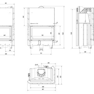 Alternative view of KRATKI MBO/P/BS/G/BLACK (A+) ΔΕΞΙΑ ΓΩΝΙΑ ΣΥΡΟΜΕΝΟ 15KW (140-180M2) ΕΝΕΡΓΕΙΑΚΟ ΤΖΑΚΙ ΑΕΡΟΘΕΡΜΟ ΜΕ ΜΑΥΡΑ ΚΕΡΑΜΙΚΑ TERMOTEC