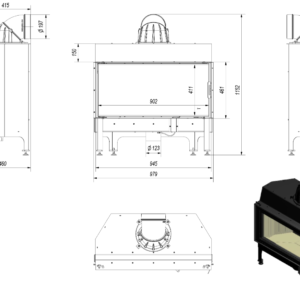 Alternative view of KRATKI NADIA/14/BLACK ΑΝΟΙΓΟΜΕΝΟ - ΕΝΕΡΓΕΙΑΚΟ ΤΖΑΚΙ ΑΕΡΟΘΕΡΜΟ ΜΕ ΜΑΥΡΑ ΚΕΡΑΜΙΚΑ TERMOTEC