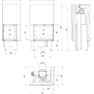 Alternative view of KRATKI VNP/610/430 (A+) ΔΕΞΙΑ ΓΩΝΙΑ ΣΥΡΟΜΕΝΟ 9KW (90-115M2) ΕΝΕΡΓΕΙΑΚΟ ΤΖΑΚΙ ΑΕΡΟΘΕΡΜΟ ΜΕ ΛΕΥΚΑ ΚΕΡΑΜΙΚΑ TERMOTEC