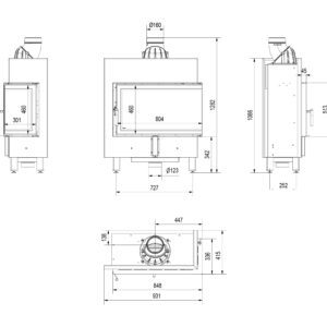 Alternative view of KRATKI LUCY/14/SLIM/P/BS/BLACK ΔΕΞΙΑ ΓΩΝΙΑ (A+) ECODESIGN 10KW (80-100M2) ΕΝΕΡΓΕΙΑΚΟ ΤΖΑΚΙ ΑΕΡΟΘΕΡΜΟ ΜΕ ΑΝΟΙΓΟΜΕΝΗ ΠΟΡΤΑ ΚΑΙ ΜΑΥΡΑ ΚΕΡΑΜΙΚΑ TERMOTEC