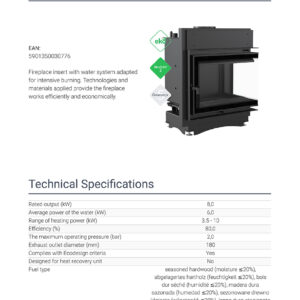 Alternative view of KRATKI MAJA/PW/BP/12/BS/W/DECO ΔΕΞΙΑ ΓΩΝΙΑ 8KW (70-90M2) ΤΖΑΚΙ ΛΕΒΗΤΑΣ  ΚΛΕΙΣΤΟΥ ΔΟΧΕΙΟΥ ΔΙΑΣΤΟΛΗΣ ΜΕ ΑΝΟΙΓΟΜΕΝΗ ΠΟΡΤΑ