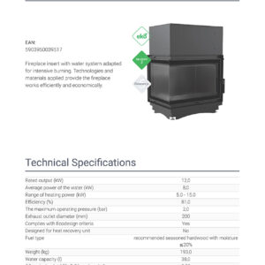Alternative view of KRATKI ZUZIA/PW/BL/15/BS/W/DECO ΑΡΙΣΤΕΡΗ ΓΩΝΙΑ 12KW / 120-150m2 ΤΖΑΚΙ ΛΕΒΗΤΑΣ ΚΛΕΙΣΤΟΥ ΔΟΧΕΙΟΥ ΔΙΑΣΤΟΛΗΣ