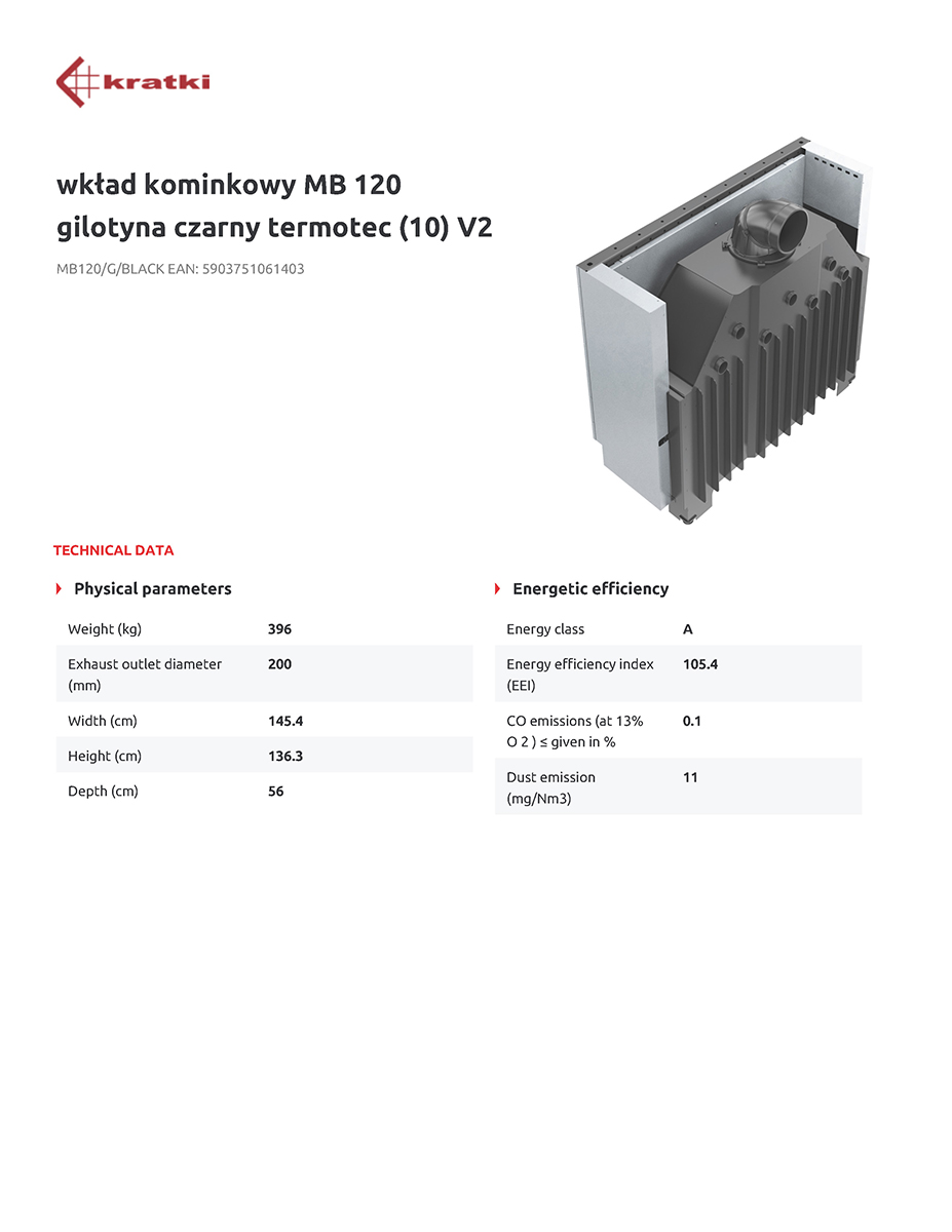 KRATKI MB120/G/BLACK 20KW ΣΥΡΟΜΕΝΟ (190-270M2) ΕΝΕΡΓΕΙΑΚΟ ΤΖΑΚΙ ΑΕΡΟΘΕΡΜΟ ΜΕ ΜΑΥΡΑ ΚΕΡΑΜΙΚΑ TERMOTEC - Image 3
