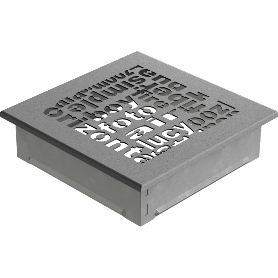 KRATKI ΠΕΡΣΙΔΑ 17ABC/GR (17X17CM) ΓΡΑΝΙΤΗΣ - Image 2