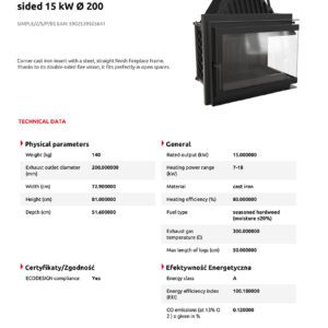 Alternative view of KRATKI SIMPLE/Z/S/P/BS ΔΕΞΙΑ ΓΩΝΙΑ ΑΝΟΙΓΟΜΕΝΟ 15KW (140-160M2) ΕΝΕΡΓΕΙΑΚΟ ΤΖΑΚΙ ΜΑΝΤΕΜΕΝΙΟ