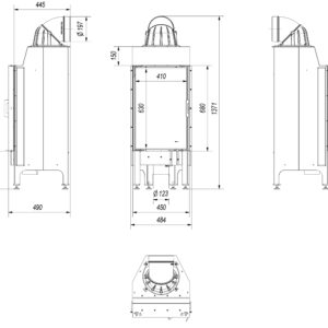 Alternative view of KRATKI NADIA/9/BLACK ΑΝΟΙΓΟΜΕΝΟ 9KW (80-110M2) ΕΝΕΡΓΕΙΑΚΟ ΤΖΑΚΙ ΑΕΡΟΘΕΡΜΟ ΜΕ ΜΑΥΡΑ ΚΕΡΑΜΙΚΑ TERMOTEC