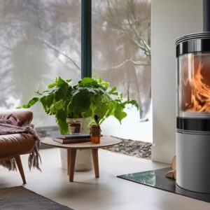 Alternative view of KRATKI BJORN 8KW (60-80M2) ΕΝΕΡΓΕΙΑΚΗ ΣΟΜΠΑ ΞΥΛΟΥ ΑΠΟ ΧΑΛΥΒΑ ΜΕ ΛΕΥΚΑ ΚΕΡΑΜΙΚΑ TERMOTEC