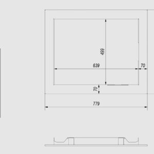 Alternative view of KRATKI BLENDA70/NADIA/10 ΧΑΛΥΒΔΙΝΗ ΚΟΡΝΙΖΑ ΤΖΑΚΙΟΥ NADIA/10 (63,9X49,9CM ΕΣΩΤΕΡΙΚΑ - 77,9X63,9CM ΕΞΩΤΕΡΙΚΑ)
