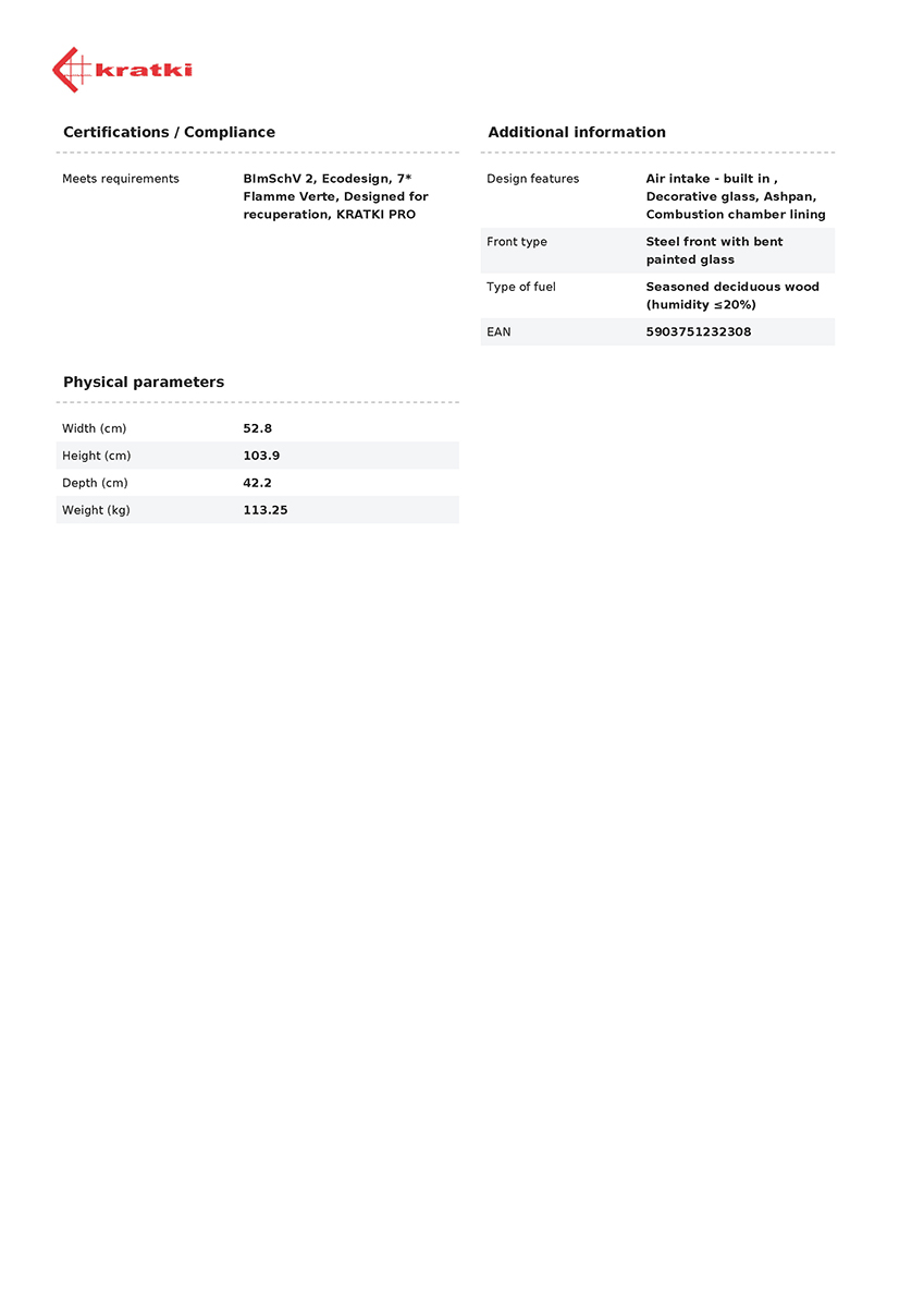 KRATKI ERIK 5,5KW (40-60M2) ΕΝΕΡΓΕΙΑΚΗ ΣΟΜΠΑ ΞΥΛΟΥ ΑΠΟ ΧΑΛΥΒΑ ΜΕ ΛΕΥΚΑ ΚΕΡΑΜΙΚΑ TERMOTEC - Image 7