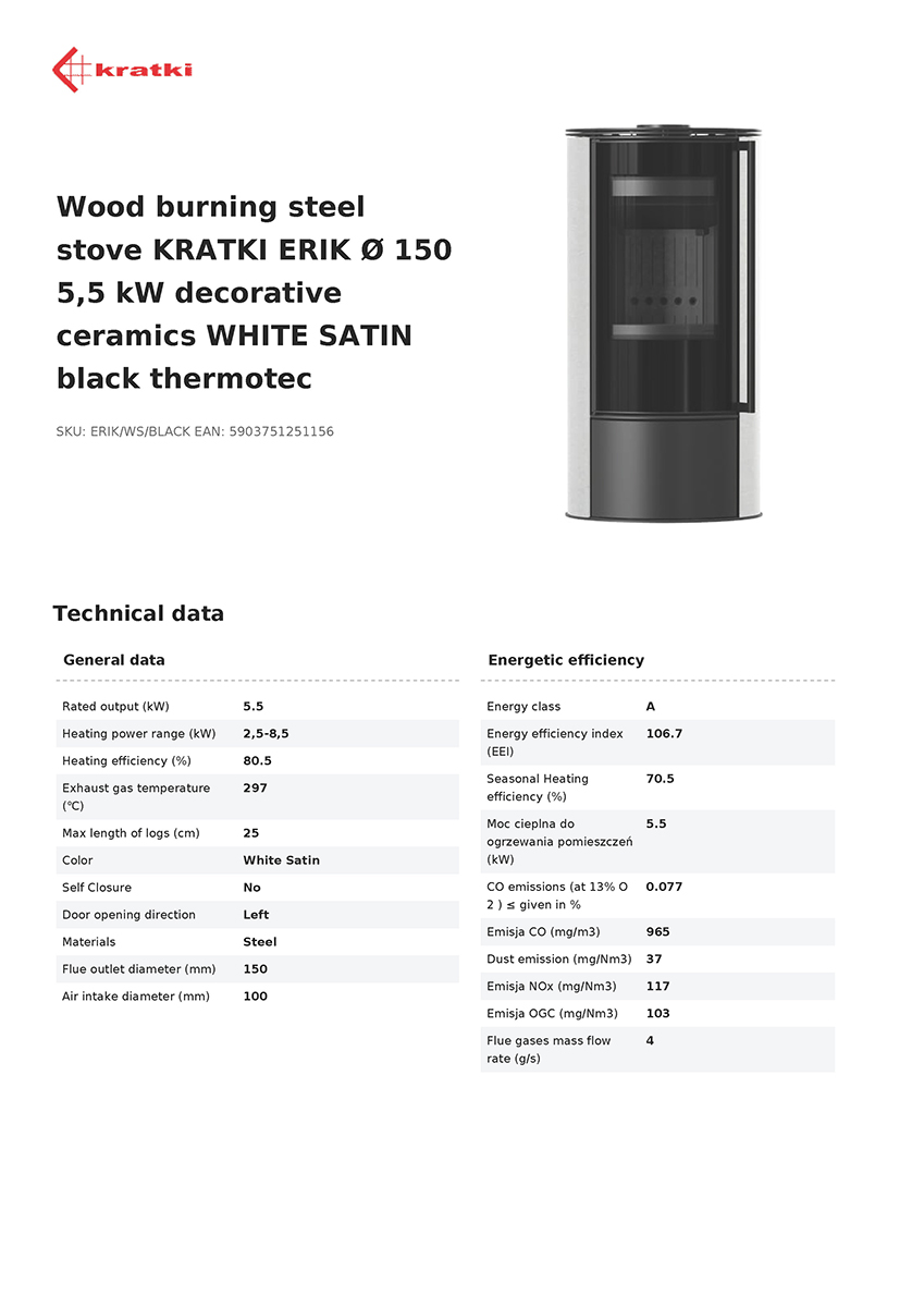 KRATKI ERIK/WS/BLACK (WHITE SATIN) 5,5KW (40-60M2) ΕΝΕΡΓΕΙΑΚΗ ΣΟΜΠΑ ΞΥΛΟΥ ΑΠΟ ΧΑΛΥΒΑ ΜΕ ΜΑΥΡΑ ΚΕΡΑΜΙΚΑ TERMOTEC - Image 7