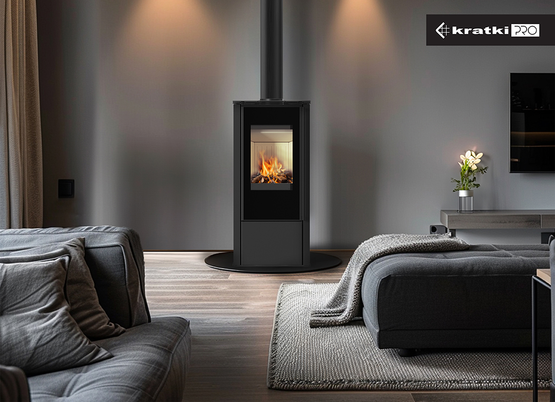 KRATKI HATI/BLACK (40-70M2) ΕΝΕΡΓΕΙΑΚΗ ΣΟΜΠΑ ΞΥΛΟΥ ΑΠΟ ΧΑΛΥΒΑ ΜΕ ΜΑΥΡΑ ΚΕΡΑΜΙΚΑ TERMOTEC - Image 2