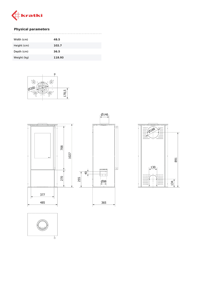 KRATKI HATI/BLACK (40-70M2) ΕΝΕΡΓΕΙΑΚΗ ΣΟΜΠΑ ΞΥΛΟΥ ΑΠΟ ΧΑΛΥΒΑ ΜΕ ΜΑΥΡΑ ΚΕΡΑΜΙΚΑ TERMOTEC - Image 5