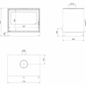 Alternative view of KRATKI KARI/80 (Α+) 12KW (100-150Μ2)  ΕΝΕΡΓΕΙΑΚΗ ΕΣΤΙΑ ΑΕΡΟΘΕΡΜΗ ΜΕ ΛΕΥΚΑ ΚΕΡΑΜΙΚΑ TERMOTEC