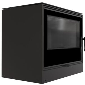 Alternative view of KRATKI KARI/80/BLACK (Α+) 12KW (100-150Μ2)  ΕΝΕΡΓΕΙΑΚΗ ΕΣΤΙΑ ΑΕΡΟΘΕΡΜΗ ΜΕ ΜΑΥΡΑ ΚΕΡΑΜΙΚΑ TERMOTEC