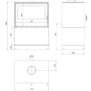 Alternative view of KRATKI KARI/80/W/BLACK (Α+) 12KW (100-150Μ2)  ΕΝΕΡΓΕΙΑΚΗ ΕΣΤΙΑ ΑΕΡΟΘΕΡΜΗ ΜΕ ΜΕΤΑΛΛΙΚΗ ΒΑΣΗ - ΞΥΛΟΘΗΚΗ ΚΑΙ ΜΑΥΡΑ ΚΕΡΑΜΙΚΑ TERMOTEC