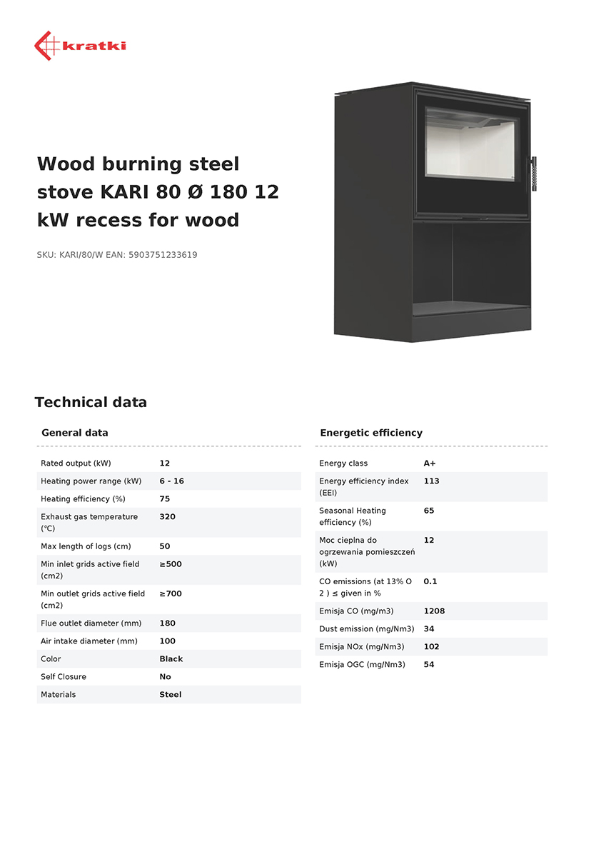 KRATKI KARI/80/W (Α+) 12KW (100-150Μ2) ΕΝΕΡΓΕΙΑΚΗ ΕΣΤΙΑ ΑΕΡΟΘΕΡΜΗ ΜΕ ΜΕΤΑΛΛΙΚΗ ΒΑΣΗ - ΞΥΛΟΘΗΚΗ ΚΑΙ ΛΕΥΚΑ ΚΕΡΑΜΙΚΑ TERMOTEC - Image 4