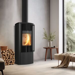 Alternative view of KRATKI KOZA/AB/ENYO/R 5,5KW ECODESIGN (40-60M2) ΕΝΕΡΓΕΙΑΚΗ ΣΟΜΠΑ ΞΥΛΟΥ ΑΠΟ ΧΑΛΥΒΑ ΜΕ ΛΕΥΚΑ ΚΕΡΑΜΙΚΑ TERMOTEC