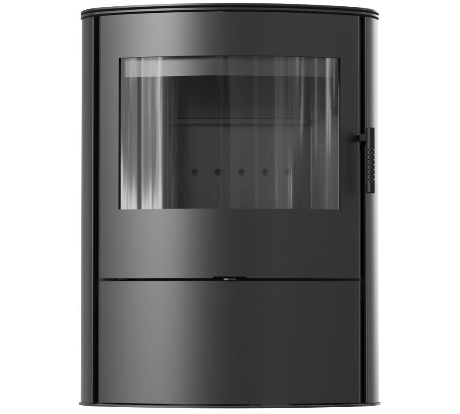KRATKI KOZA/AB/S/2/ROLLO/BLACK 10KW (70-90M2) ΕΝΕΡΓΕΙΑΚΗ ΣΟΜΠΑ ΞΥΛΟΥ ΑΠΟ ΧΑΛΥΒΑ ΜΕ ΜΑΥΡΑ ΚΕΡΑΜΙΚΑ TERMOTEC